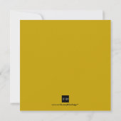 Goldener Marinekomplex Firmenfeiertag formell Einladung (Rückseite)