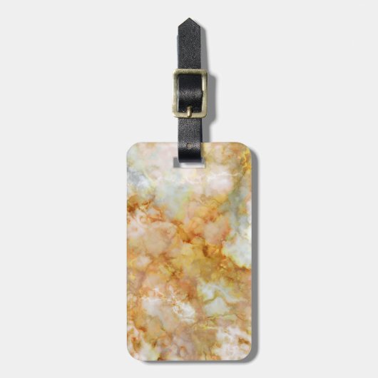 Goldener Marmor Gepäckanhänger (Vorderseite vertikal)