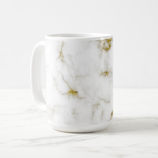 Goldener Marmor Kaffeetasse (Vorderseite Links)
