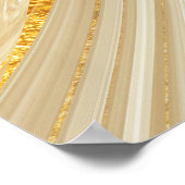 Goldener Marmor: luxuriöser Texturhintergrund. Poster (Ecke)