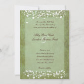 Goldener Marmorbaum Einladung zur Hochzeit (Vorderseite)