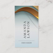 goldener metallischer Grüner Hintergrund Visitenkarte (Vorderseite)