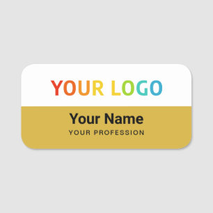 Goldener Mitarbeiter-Pin-Name-Tag oder Magnetisch Namensschild