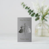 Goldener Mode-Stylist Visitenkarte (Stehend Vorderseite)