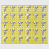 Goldener Mohnblumen-Safari-Punkt mit Geschenkpapier (Flach)