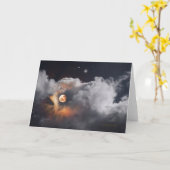 "Goldener Mond #1" Karte (Gelbe Blume)