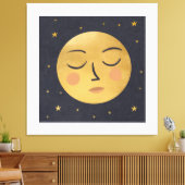 Goldener Mond Leinwanddruck (Insitu (Wohnzimmer))