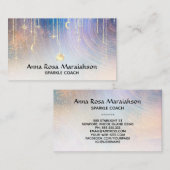 *~* Goldener Mond Sonnenstrahlen Regenbogen Visitenkarte (Vorne/Hinten)