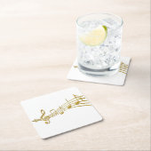 Goldener Musiknote Untersetzer (Vor Ort)