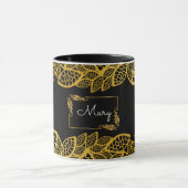 Goldener Name Tasse (Zentrum)
