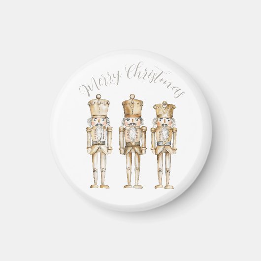 Goldener Nussknacker Weihnachten Magnet (Vorne)