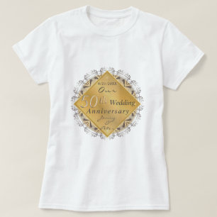 Goldener Ocker zum 50. Hochzeitstag  T-Shirt