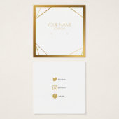 Goldener Ohrring, soziale Symbole (Vorne & Hinten)