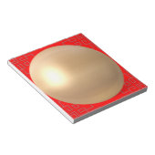 Goldener Orb kleiner Notizblock (angewinkelt)