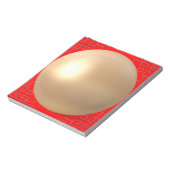Goldener Orb kleiner Notizblock (Rotiert)