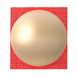 Goldener Orb kleiner Notizblock