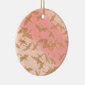 Goldener Origami Kran Keramik Ornament (Rechts)