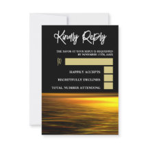 Goldener Ozean, elegante Hochzeit am Strand