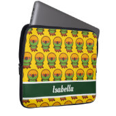 Goldener Parkettboden Laptopschutzhülle (Vorne Rechts)