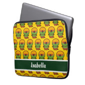 Goldener Parkettboden Laptopschutzhülle (Vorderseite Links)