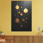 Goldener Partikeltanz Leinwanddruck (Insitu (Wohnzimmer))
