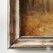 Goldener Pfad im Herbstwald Vintager Fall Poster