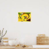Goldener Pfad Kunst Poster (Küche)