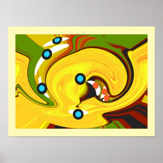 Goldener Pfad Kunst Poster (Vorne)