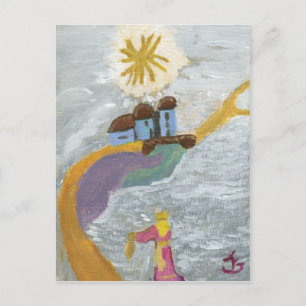 Goldener Pfad Postkarte