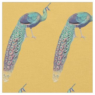 Goldener Pfau Stoff