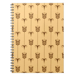 Goldener Pfeil Geometrisches Muster Notizblock