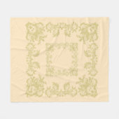 Goldener Pfirsich Fleecedecke (Vorderseite (Horizontal))