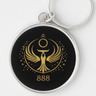 Goldener Phönix 888 Schlüsselanhänger | Spirituell