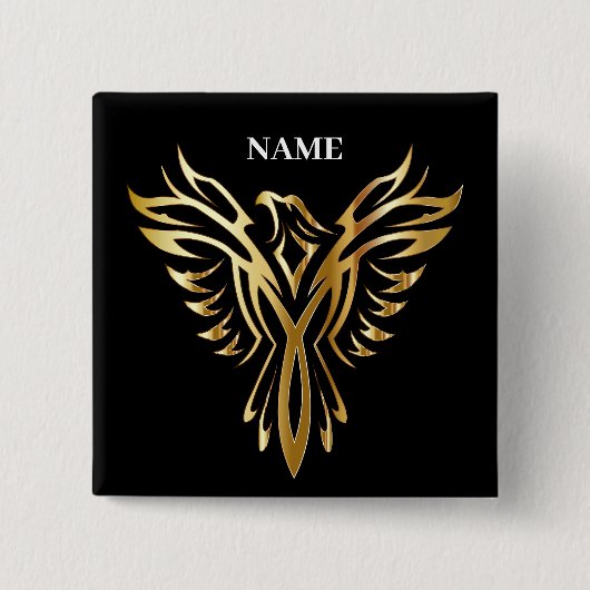 Goldener Phönix, Eleganz Button (Vorderseite)