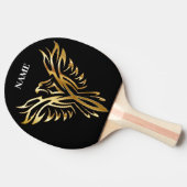 Goldener Phönix, Eleganz Tischtennis Schläger (Seitenansicht)