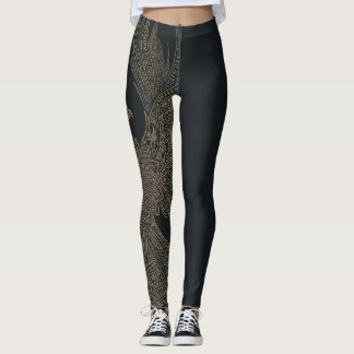 Goldener Phönix-Mythos Leggings