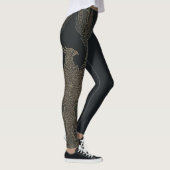 Goldener Phönix-Mythos Leggings (Rechts)