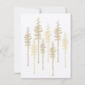 Goldener Pinienwald Mitteilungskarte (Rückseite)
