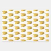 Goldener Pinselstrich - Rot, Grün und Weiß - Weihn Geschenkpapier Set (Vorderseite 3)