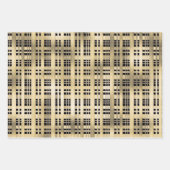 Goldener Polka-Dot-Konfetti-Muster chic Geschenkpapier Set (Vorderseite 2)