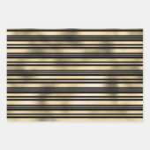 Goldener Polka-Dot-Konfetti-Muster chic Geschenkpapier Set (Vorderseite)