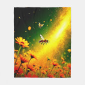 Goldener Pollen für Bienen Joy Design Fleecedecke (Vorderseite)