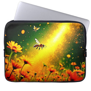 Goldener Pollen für Bienen Joy Design Laptopschutzhülle