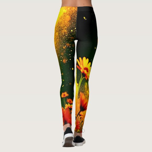 Goldener Pollen für Bienen Joy Design Leggings (Rückseite)