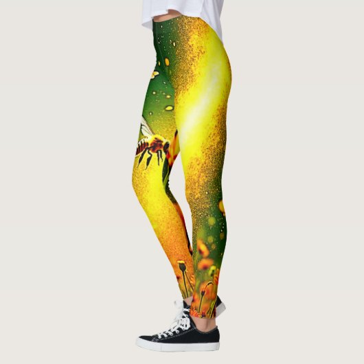 Goldener Pollen für Bienen Joy Design Leggings (Links)