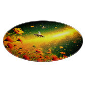 Goldener Pollen für Bienen Joy Design Schneidebrett (Ecke)