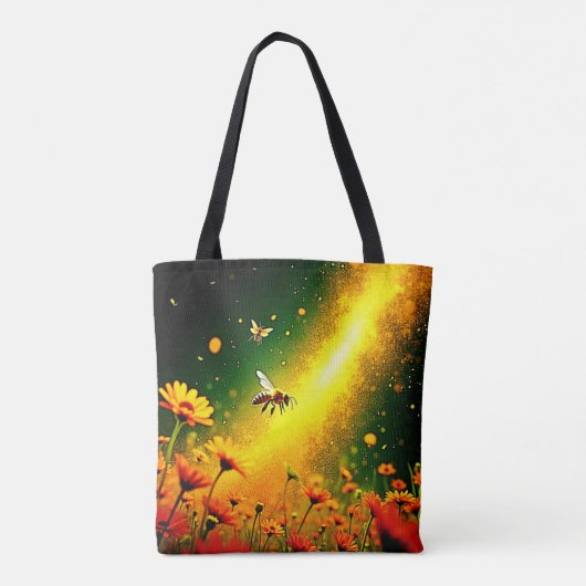 Goldener Pollen für Bienen Joy Design Tasche (Rückseite)