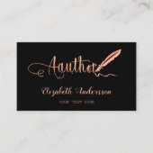 Goldener QR-Code der Author-Rose Visitenkarte (Vorderseite)