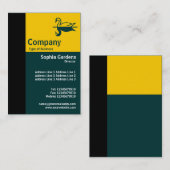 Goldener Quotient Vertikal 01 Visitenkarte (Vorne/Hinten)