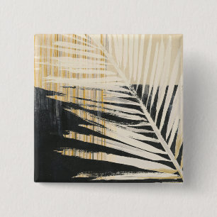 Goldener Raffiabast - Palmwedel Button